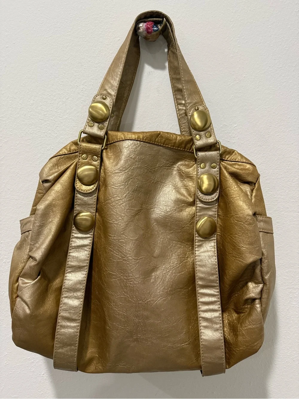 Big Buddha Metallic Gold Ombré Women's Tote Shoulder Bag